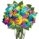 Wild Rainbow Flowers in a Vase, Flower Gifts